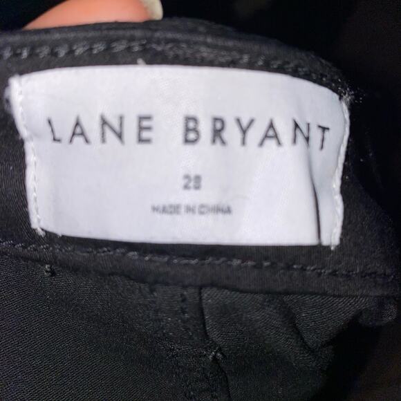 Lane Bryant Black Signature Fit Sateen Mid Rise Stretch Skinny Jean Plus Size 28 - Picture 11 of 13